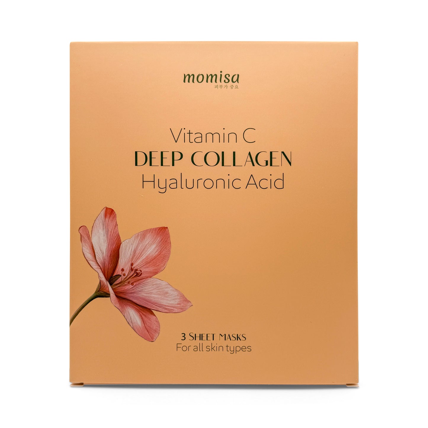 Momisa Glow Box: Deep Collagen, Vitamin C & Hyaluronic Acid Masks Set