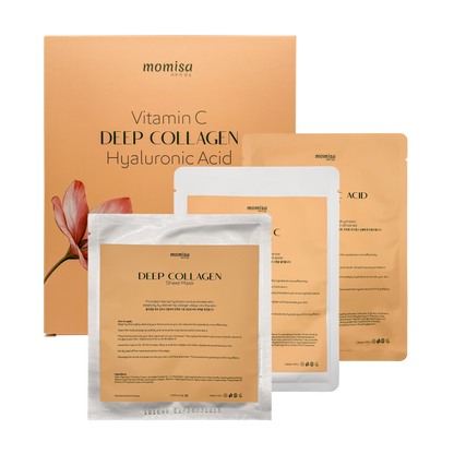 Momisa Glow Box: Deep Collagen, Vitamin C & Hyaluronic Acid Masks Set